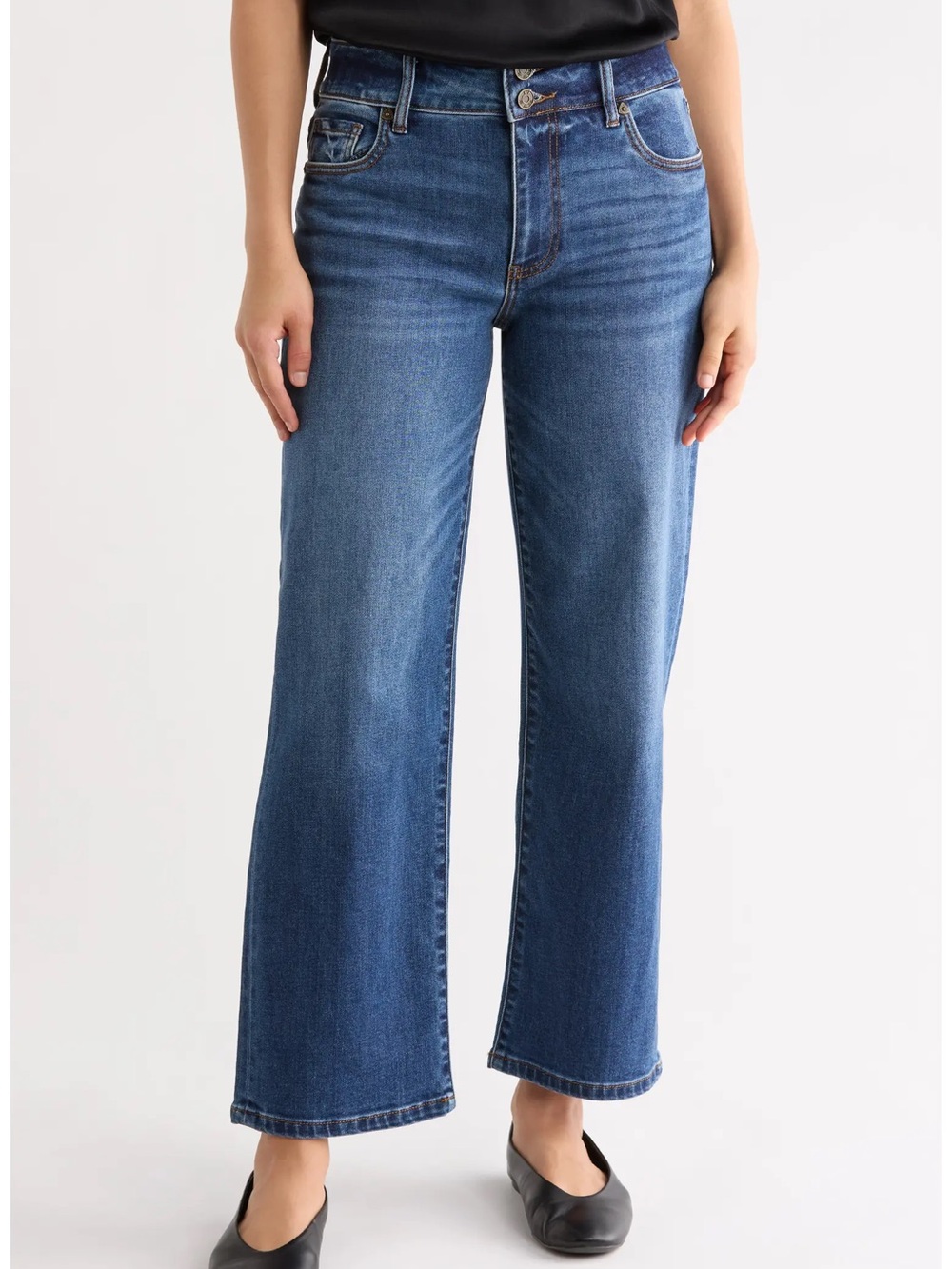 Kut from the Kloth Medium Blue Wide Leg Jeans